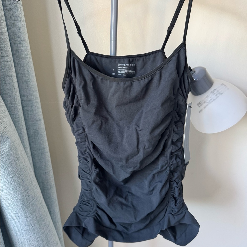 Navy Ruched Women's Top